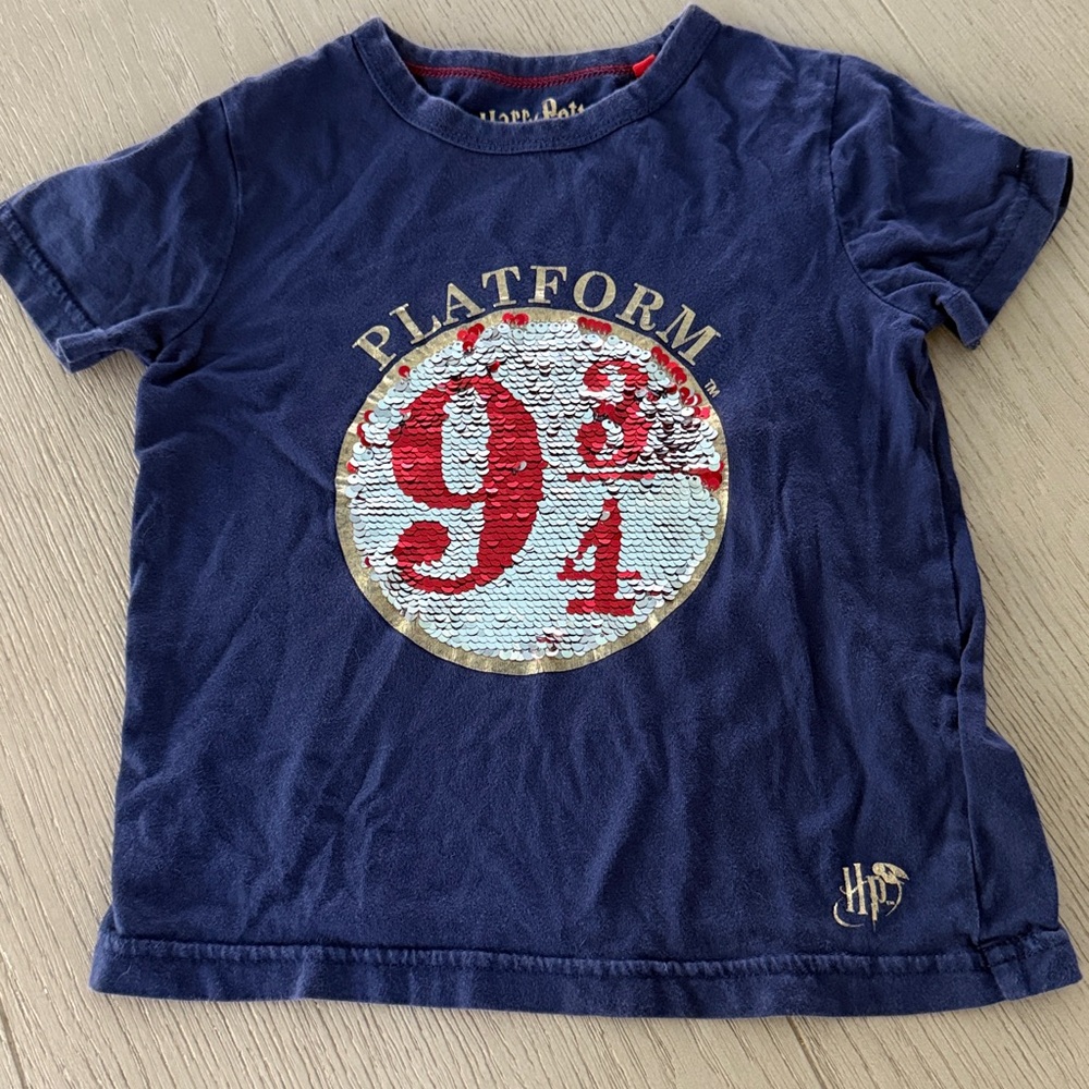 Mini Boden Harry Potter 9 3/4 Sequin Flip Tee
